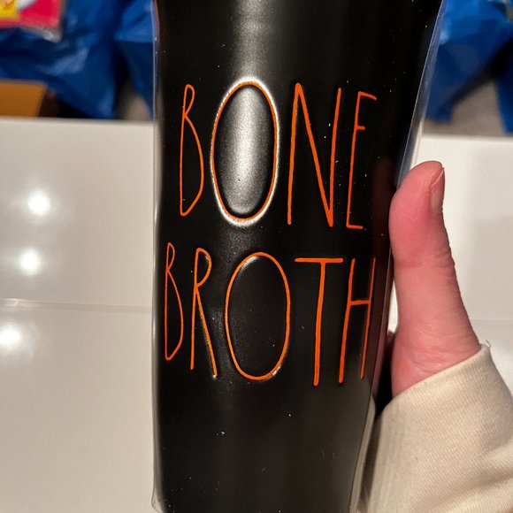 Bone Broth Rae Dunn Ceramic Travel Mug New In Box Holiday Gift - Picture 3 of 9